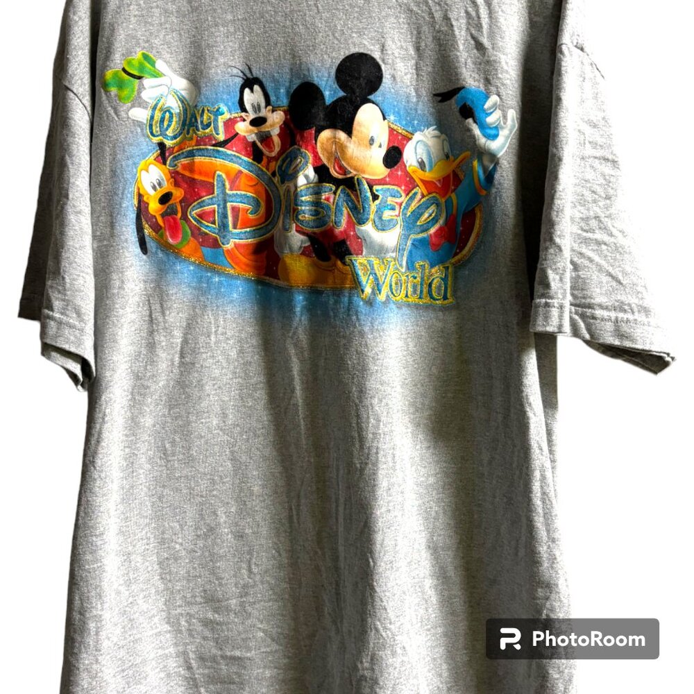 Walt Disney World vintage 90s Y2K Mickey Mouse Donald Pluto Goofy‎ tshirt XL